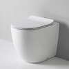 ArtCeram FLV007 01 00 ArtCeram FILE 2.0  Унитаз приставной ТУРБО СМЫВ THE.REEL, слив универсальный 37х52 см, с креплениями,  цвет белый глянец SANIGLAZE
