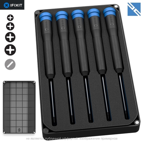 Набор отверток iFixit Marlin Screwdriver Set,  5, Standard 5 шт (EU145462-1)