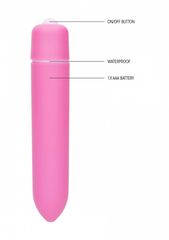 Розовая вибропуля Speed Bullet - 9,3 см. - 