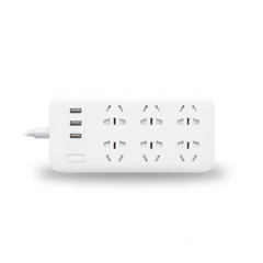 Удлинитель Mi Power Strip Quick Charger 2.0 (6 + 3 USB-port) белый