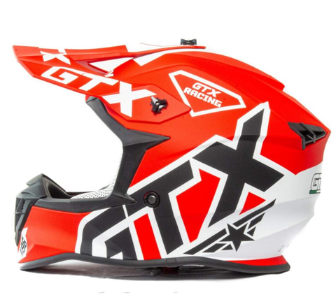 Шлем (кроссовый) GTX 633 красный/белый XL