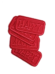 Термоаппликация, р. 2х3,8 см, красный