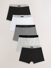Трусы для мальчика Next AA9-670, 5 шт., Белый, Серый, Черный