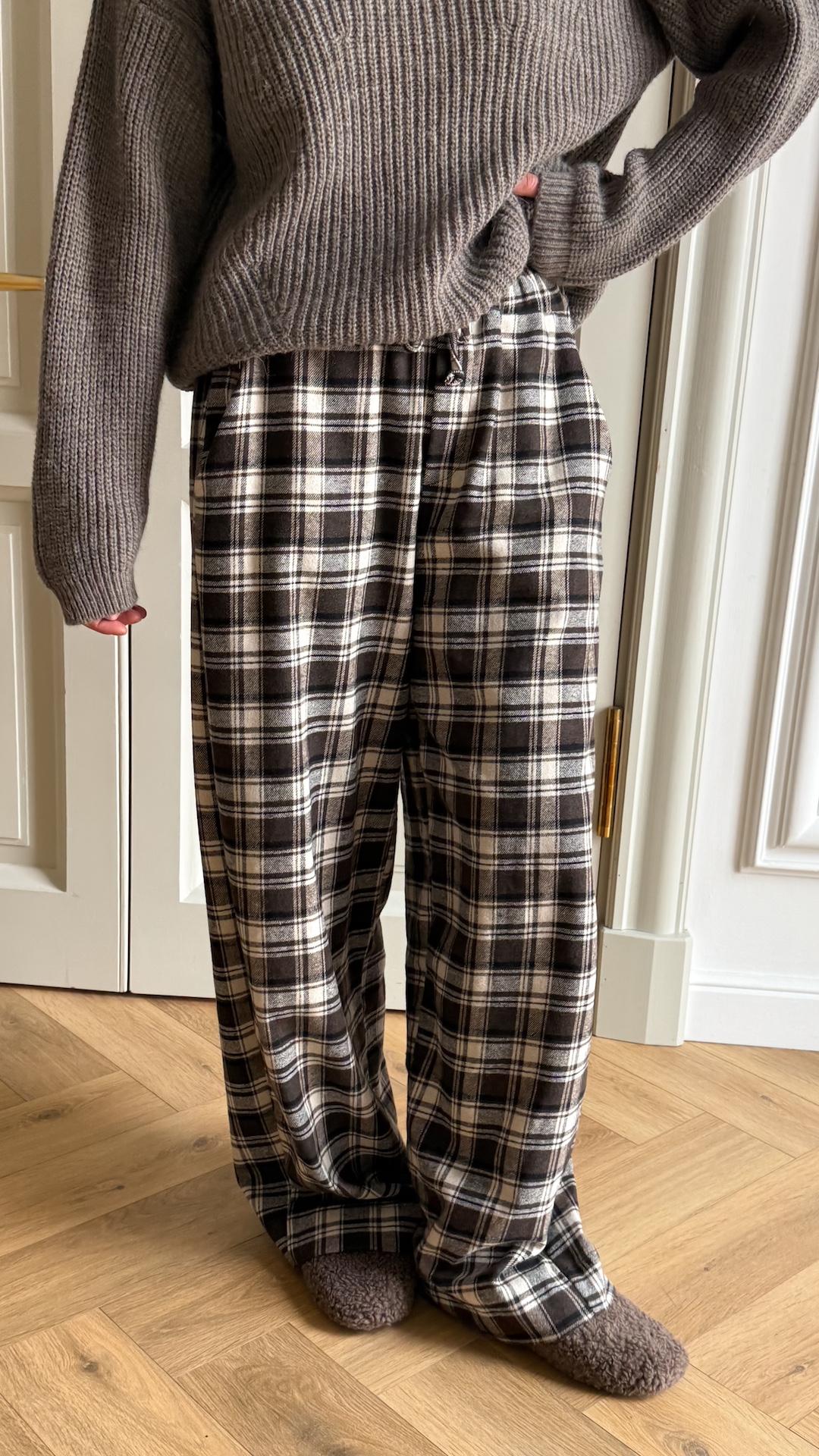 Брюки из фланелевого хлопка