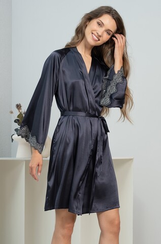 Короткий шелковый халат Mia Amore Emmanuelle (70% натуральный шелк)