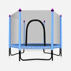 Батут с сеткой, диаметр 5 фт, синий