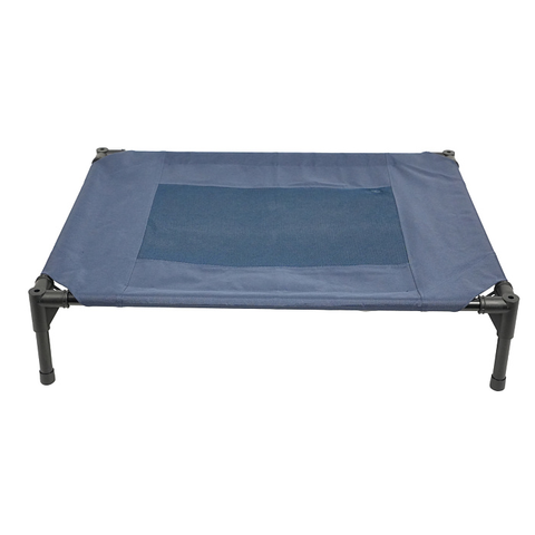 Лежанка-шезлонг каркасная для собак Mr.Kranch Elevated cиняя