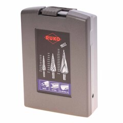 Набор ступенчатых сверл 4-12/4-20/4-30мм NextGeneration HSSE-Co5 Ruko 101026ERO