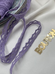 Кружево плетеное светло-фиолетовое ( лавандовое )