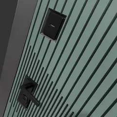 Входная металлическая дверь с зеркалом Бункер B-13 Веллюто верде / зеркало в рамке ФЛЗ - 603 Бетон светлый