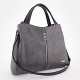 Сумка Саломея 373 македония серый + черный