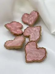 Пуговицы Перламутр персиковый Сердце