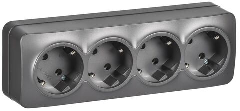 GLORY Роз. 4-я с з/к без з/ш о/у 16А РС24-3-ХСм сталь м. IEK