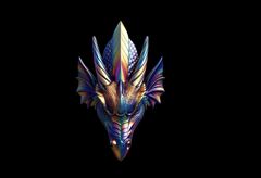 Силиконовый молд № 576 большой Дракон