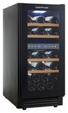 Винный шкаф Cellar Private CP027-2TBH черная дверь со скрытой рукояткой