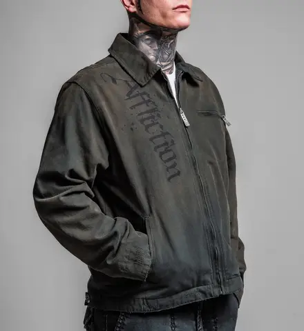 Affliction | Куртка мужская Cross Zip Jacket 110OW455 справа