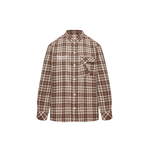 Рубашка Called a Garment Human Flannel Shirt "Brown"