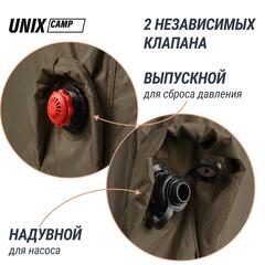 Надувная палатка UNIX Camp Sirius 4х3 зеленый (+ навес)
