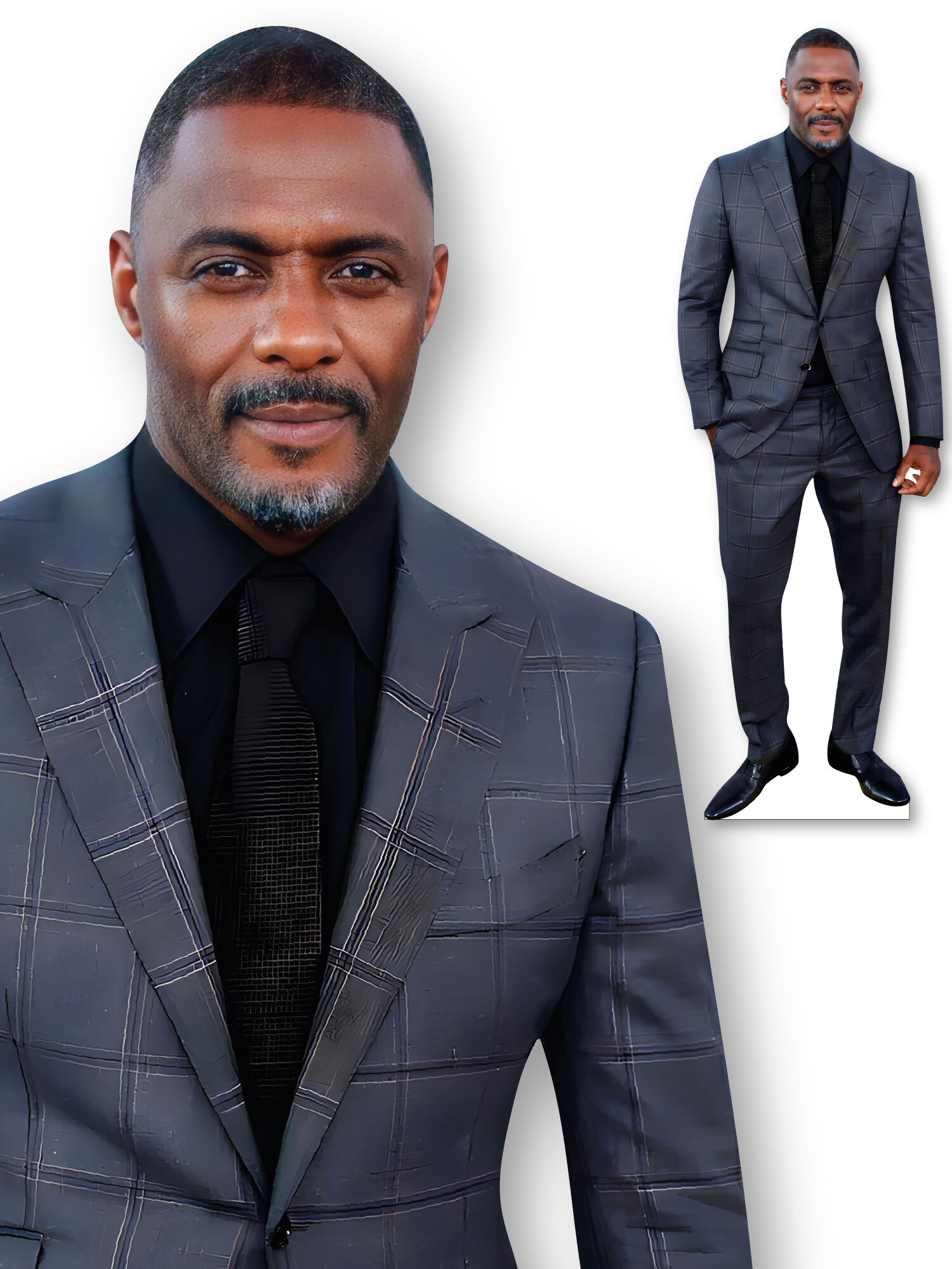 Ростовая фигура Идрис Эльба (Idris Elba) вид 2 (600х1800 мм) - купить по  выгодной цене | Магазин шаблонов Принт100