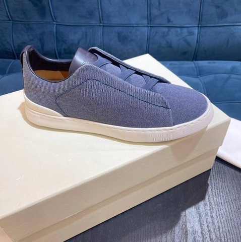 Кеды ZEGNA Triple Stitch, синие