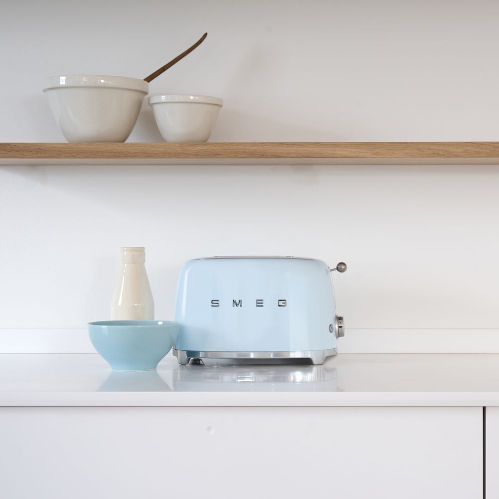 Тостер Smeg Стиль 50-х годов для 2 тостов голубой купить в Москве ...