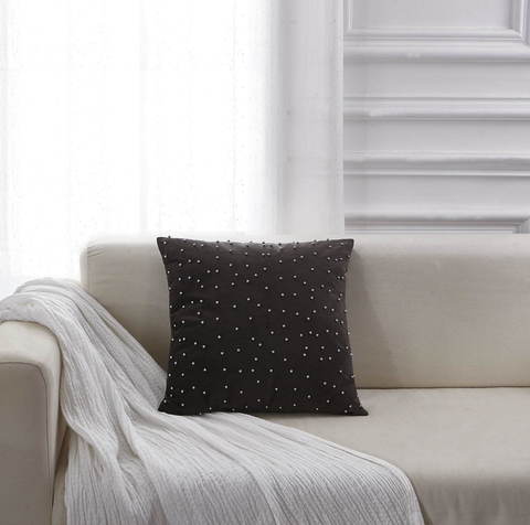 Наволочка 45х45 Sofi De MarkO Жемчуг антрацит