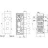 Gessi Quadro Встраиваемый термостат для душа, с 5ю независимыми выходами, верт/гориз установка, (внешние части), цвет: хром 43012#031