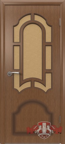 Дверь Владимирская фабрика дверей 3ДО3, цвет орех, остекленная