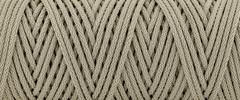 White our polyester cord 5 mm