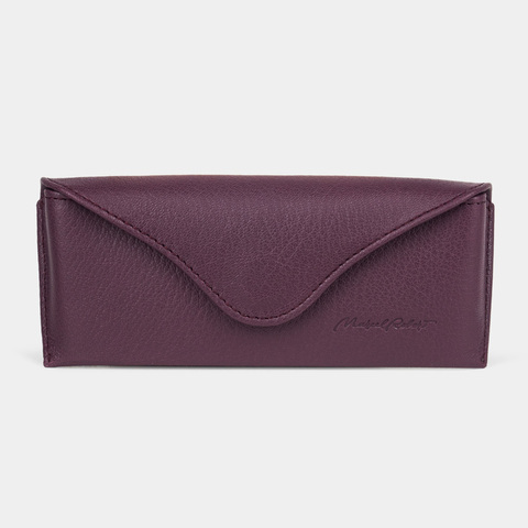 Футляр для очков Vision из кожи козы, фиолетового цвета