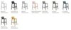 Стул пластиковый барный Nardi Trill Stool, серый