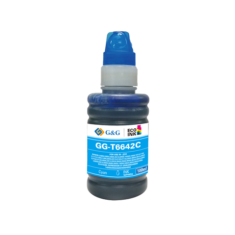 GG-C13T66424A G&G чернила голубые T6642C для Epson L100/110/120/121/132/1300 (100 мл)
