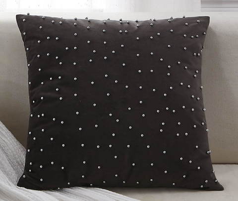 Наволочка 45х45 Sofi De MarkO Жемчуг антрацит