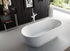BelBagno BB70-1500-800 Отдельностоящая, овальная акриловая ванна в комплекте со сливом-переливом цвета хром 1500x800x600