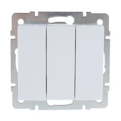RAIN 703 0288 109 Выключатель 3-ой белый 10шт/120шт