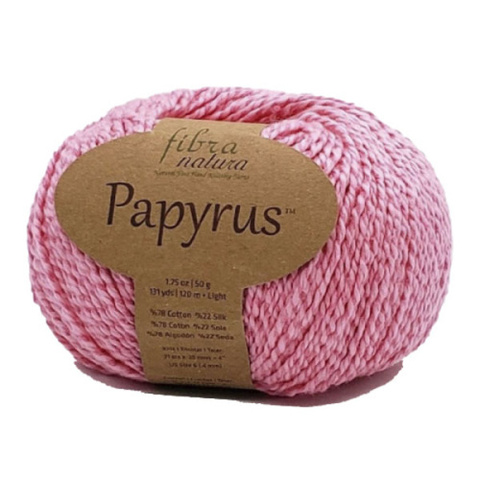 Пряжа Fibra Natura Papyrus 07 розовый (уп. 10 мотков)