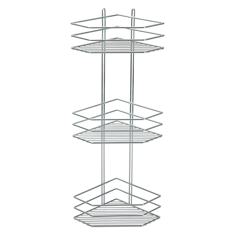 Полка для ванной 3-х ярусная, угловая
