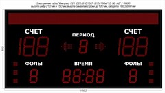 Табло для баскетбола Импульс 721-D21x6-D15x7-S12x160xP10-S6-A2