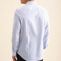 Сорочка мужская Seidensticker Slim Fit 01.643550-13 в синюю полоску