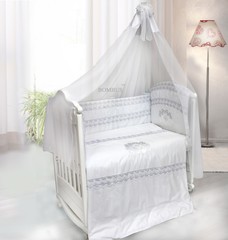 1451 Комплект в кроватку "Инфанта" 7пр (белый)