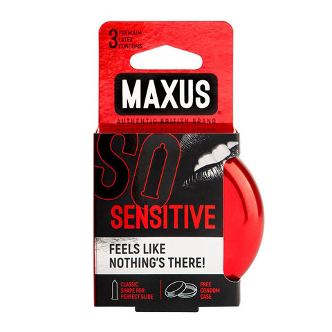 MAXUS Sensitive №3 Презервативы в железном кейсе ультратонкие