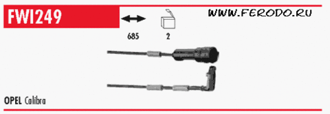 FWI249 Датчик износа тормозной колодки