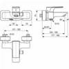 Ideal Standard A5848AA СНЯТ IS     A5848AA Strada Смеситель для ванны, HWTC, 22 л/мин