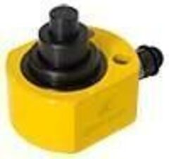 Домкрат низкий телескопический ДН50-66ПТ (50т, Ход 66мм, подхват 74мм) с гравитационным возвратом штока