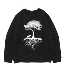 Свитшот "Шнауцер у дерева"