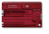 Швейцарская карточка Victorinox SwissCard Quattro, красная