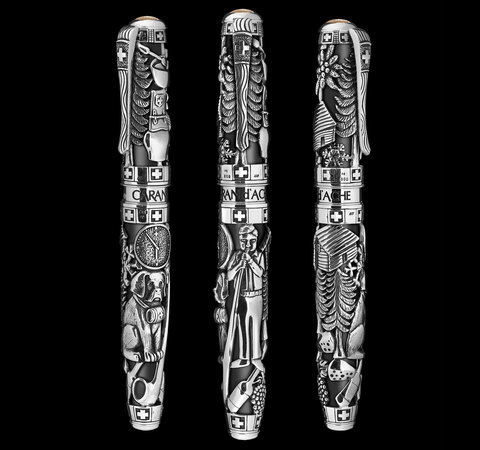Перьевая ручка Caran d'Ache Spirit of Switzerland Silver LE M (5090.051)
