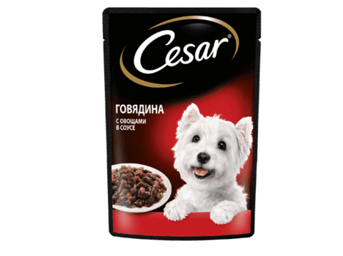 Cesar пауч для собак (говядина с овощами) 85г