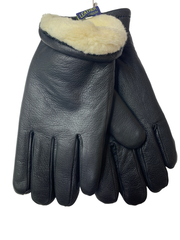 Регал.Кожа оленя.Набивная шерсть.СЕНСОРНЫЕ.Перчатки.Мужские.10 шт в упаковке.