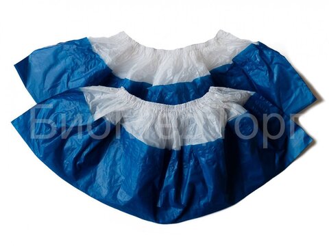 Бахилы СУПЕРПРОЧНЫЕ с двойной подошвой 80 микрон (400 пар) в Евроблоке